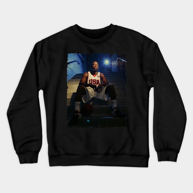 Dwyane Wade on Team USA Crewneck Sweatshirt by Wendyshopart